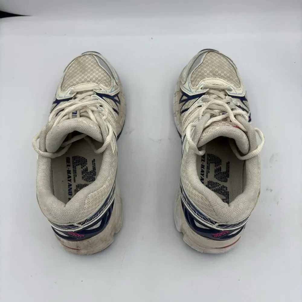 Asics Sneakers Mens Size 6.5 Sportstyle Gel-Kayano 20 Creme Deep Marine Running‎